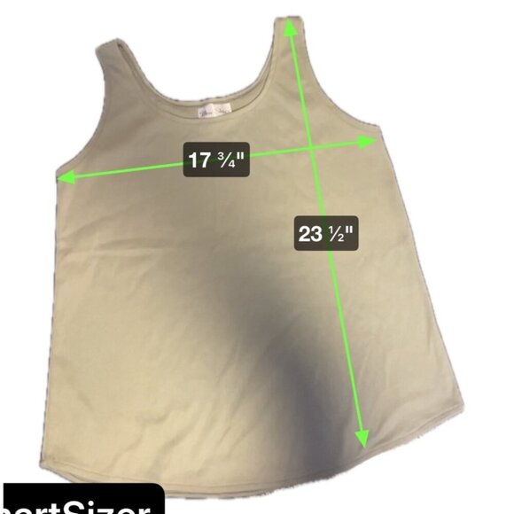 Blue Skies of Florida Green Sleeveless Scoop Neck Tank Top SZ Medium - Picture 5 of 6